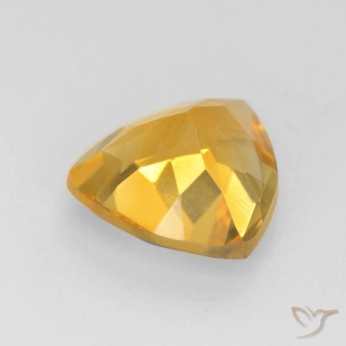 Citrine Gemstone in 8 x 8 mm (calibrated) Size for Sale, Citrine Stone in Dark Golden Color