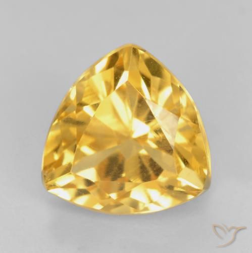 1.81ct Natural Golden Citrine, Trillion, VVS-VS