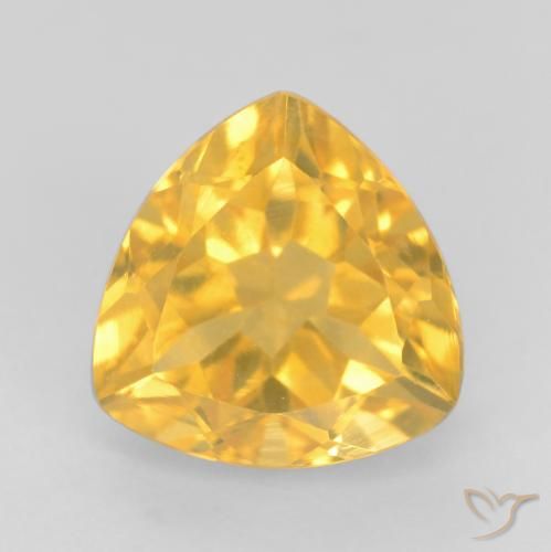 1.79ct Natural Bright Gold Citrine, Trillion, VVS-VS