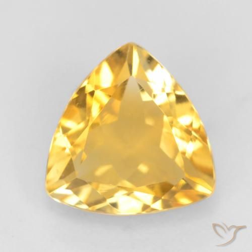 1.54ct Natural Top Gold Citrine, Trillion, VVS-VS