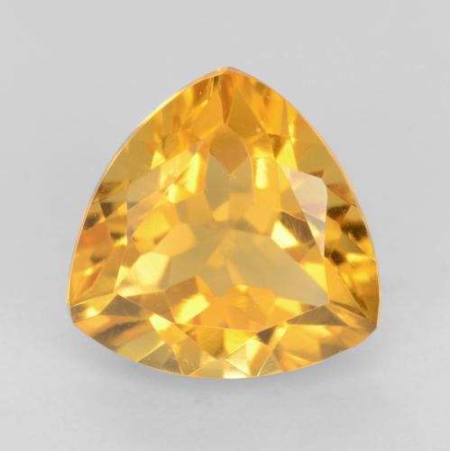 Orange-Gold Citrine Gem - 1.8ct Trillion Facet (ID: 544840)