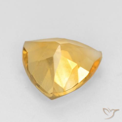 Citrine Gemstone in 8 x 8 mm (calibrated) Size for Sale, Citrine Stone in Gold Color