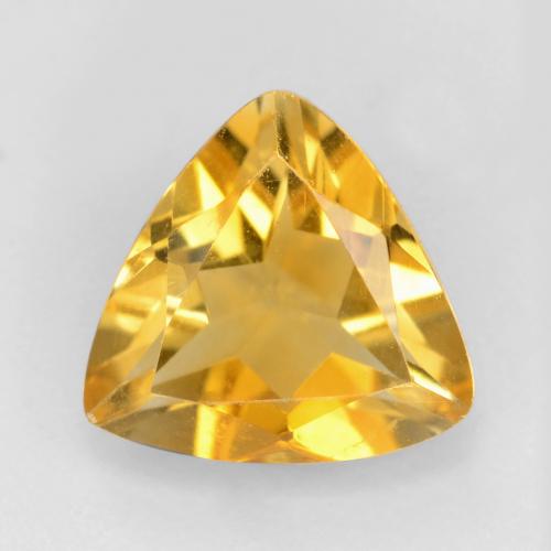 Dorado medio Citrina Gema - 1.3ct Forma trillón (ID: 544843)