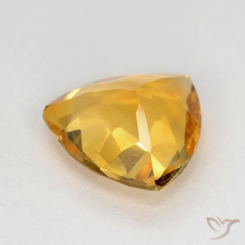 Citrine Gemstone in 7.7 x 7.7 mm Size for Sale, Citrine Stone in Orange-Gold Color