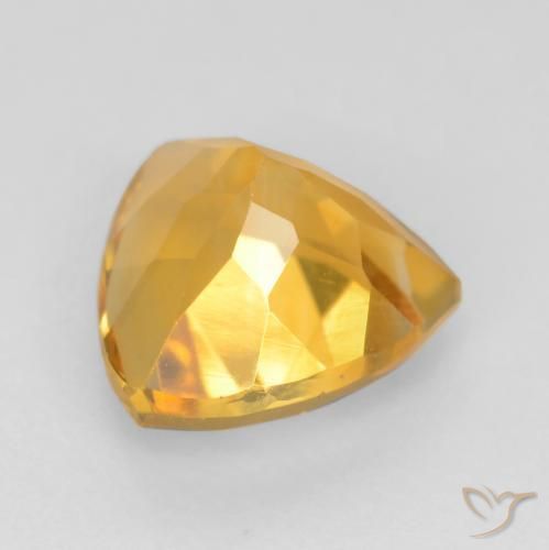 Citrine Gemstone in 8 x 8 mm (calibrated) Size for Sale, Citrine Stone in Golden Orange Color