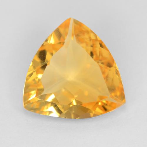 Golden Orange Citrine Gem - 1.9ct Trillion Facet (ID: 545087)