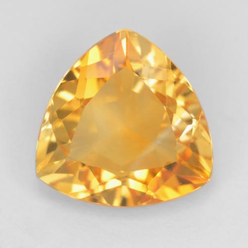 Medium Orange Citrine Gem - 2.9ct Trillion Facet (ID: 545092)