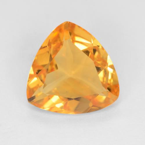 Medium Orange Цитрин Камень - 1.7ct Огранка Триллион Фасетная (ID: 545096)