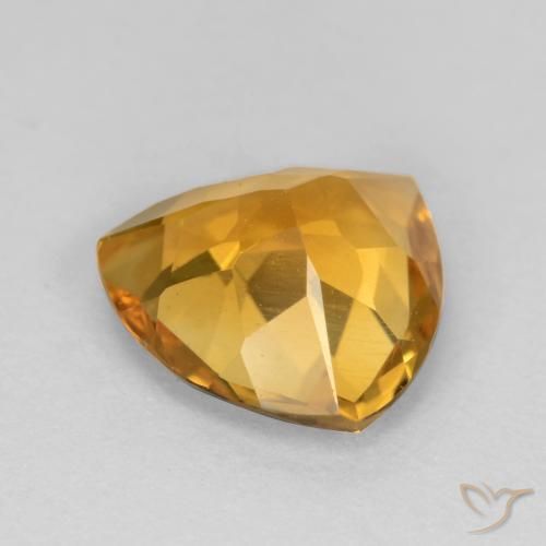 Citrine Gemstone in 8.6 x 8.5 mm Size for Sale, Citrine Stone in Dark Golden Color