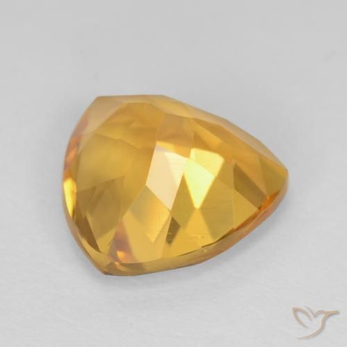 Citrine Gemstone in 9 x 9 mm (calibrated) Size for Sale, Citrine Stone in Deep Golden Orange Color