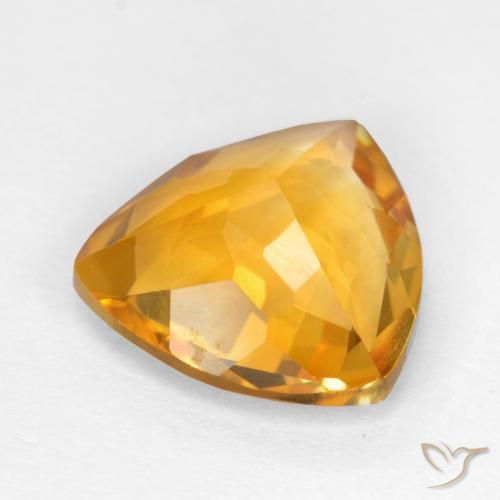 Citrine Gemstone in 9 x 9 mm (calibrated) Size for Sale, Citrine Stone in Orange-Gold Color