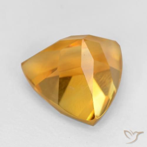 Citrine Gemstone in 9 x 9 mm (calibrated) Size for Sale, Citrine Stone in Orange-Gold Color