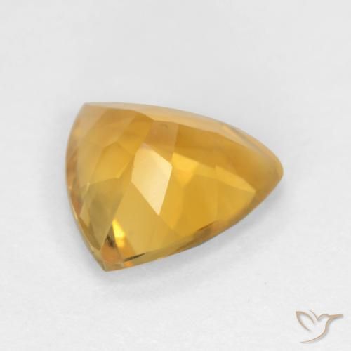 Citrine Gemstone in 8 x 8 mm (calibrated) Size for Sale, Citrine Stone in Dark Golden Color
