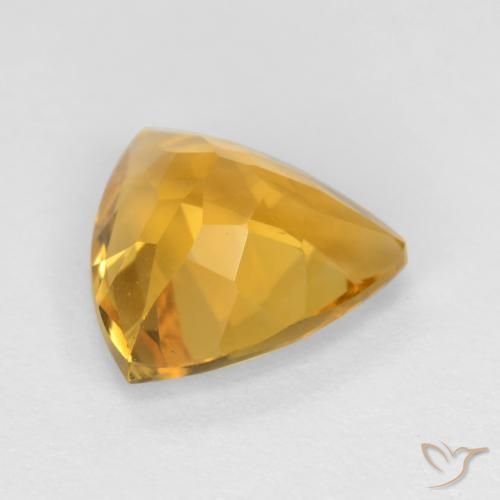 Citrine Gemstone in 9 x 9 mm (calibrated) Size for Sale, Citrine Stone in Deep Golden Orange Color