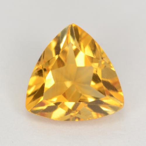 Medium Golden Citrin Edelstein - 1ct Trillantschliff (ID: 545771)