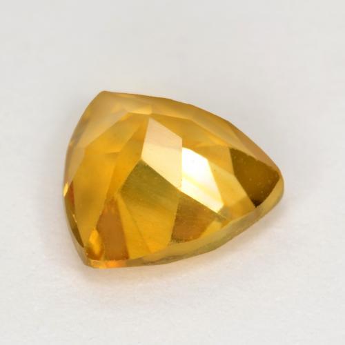 Citrine Gemstone in 7 x 7 mm (calibrated) Size for Sale, Citrine Stone in Dark Golden Color