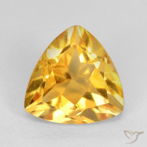 1.11ct Natural Bright Gold Citrine, Trillion, VS