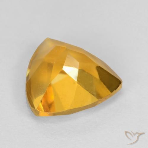 Citrine Gemstone in 7 x 7 mm (calibrated) Size for Sale, Citrine Stone in Bright Gold Color