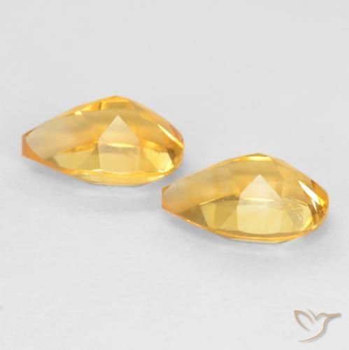 Citrine Gemstones in 7 x 5 mm (calibrated) Size for Sale, Citrine Stones in Golden Color