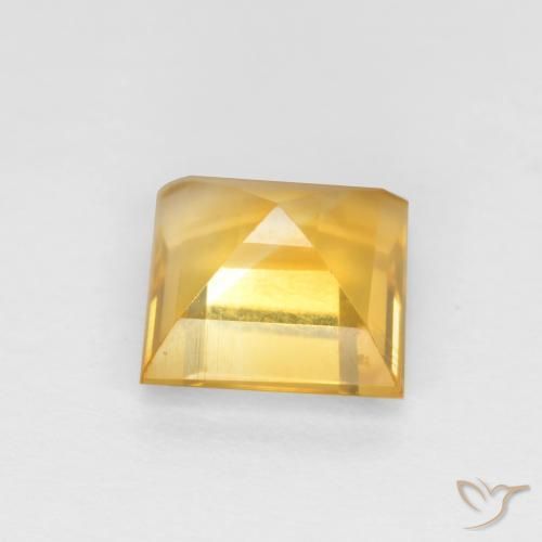 Citrine Gemstone in 6.5 x 6.5 mm Size for Sale, Citrine Stone in Golden Orange Color
