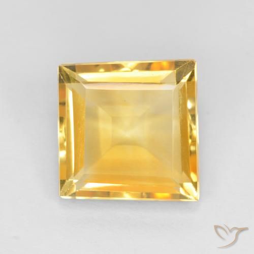 3.02ct Natural Top Gold Citrine, Square, VS