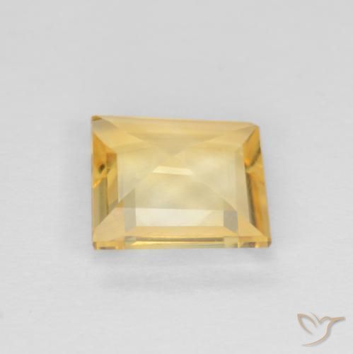 Citrine Gemstone in 7 x 7 mm (calibrated) Size for Sale, Citrine Stone in Gold Color