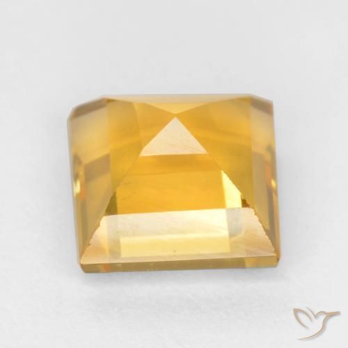 Citrine Gemstone in 7 x 7 mm (calibrated) Size for Sale, Citrine Stone in Golden Orange Color