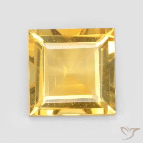2.76ct Natural Golden Citrine, Square, VS