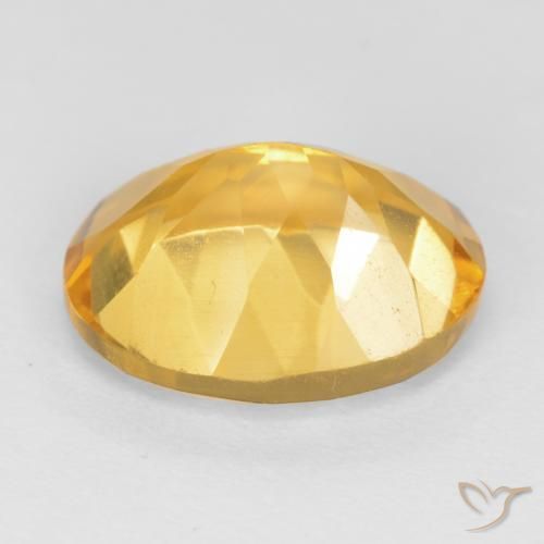 Citrine Gemstone in 11 x 9 mm (calibrated) Size for Sale, Citrine Stone in Deep Golden Orange Color