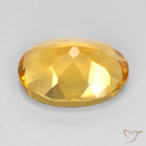 Citrine Gemstone in 11 x 9 mm (calibrated) Size for Sale, Citrine Stone in Deep Golden Orange Color