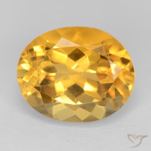 3.90ct Natural Dark Golden Citrine, Oval, VS