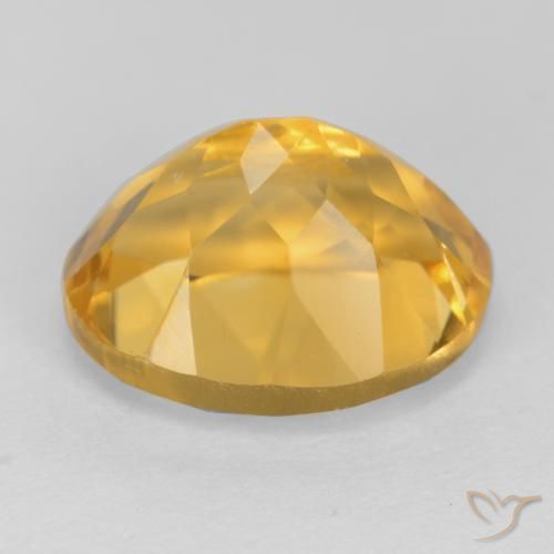 Citrine Gemstone in 11 x 9 mm (calibrated) Size for Sale, Citrine Stone in Dark Golden Color