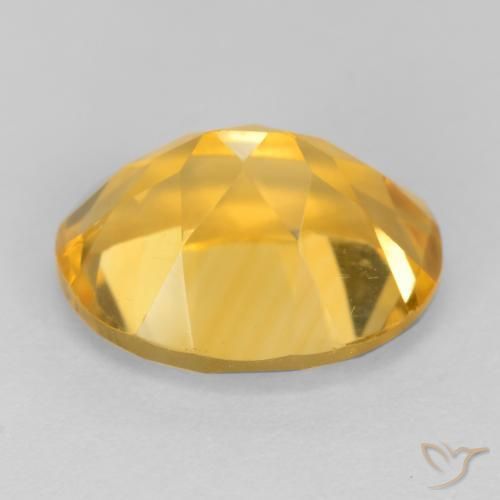 Citrine Gemstone in 11 x 9 mm (calibrated) Size for Sale, Citrine Stone in Golden Orange Color