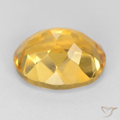 Citrine Gemstone in 11 x 9 mm (calibrated) Size for Sale, Citrine Stone in Deep Golden Orange Color