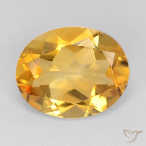 3.02ct Natural Dark Golden Citrine, Oval, VS