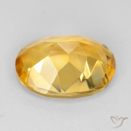 Citrine Gemstone in 11 x 9 mm (calibrated) Size for Sale, Citrine Stone in Dark Golden Color