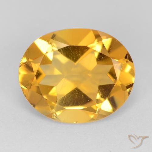 3.02ct Natural Dark Golden Citrine, Oval, VS
