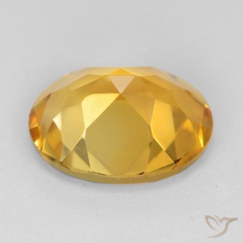 Citrine Gemstone in 11 x 9 mm (calibrated) Size for Sale, Citrine Stone in Dark Golden Color