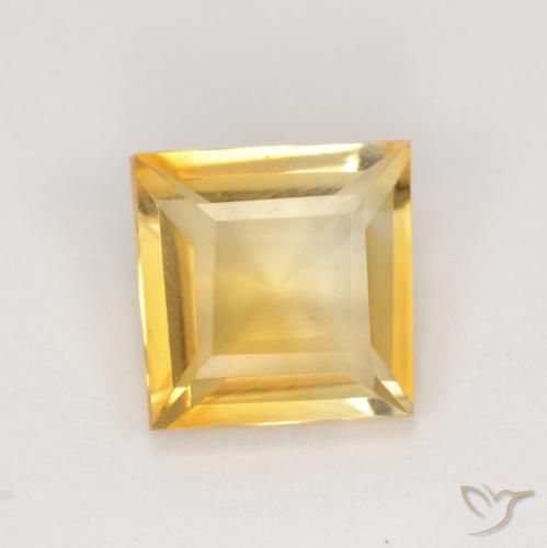 1.71ct Natural Gold Citrine, Square, VS