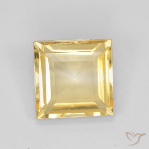 2.01ct Natural Golden Citrine, Square, VS