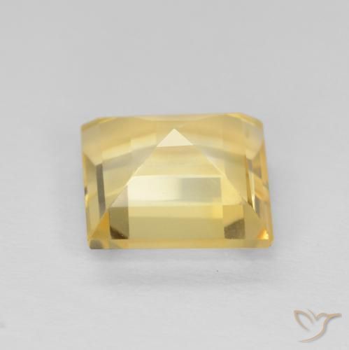 Citrine Gemstone in 8 x 8 mm (calibrated) Size for Sale, Citrine Stone in Golden Color