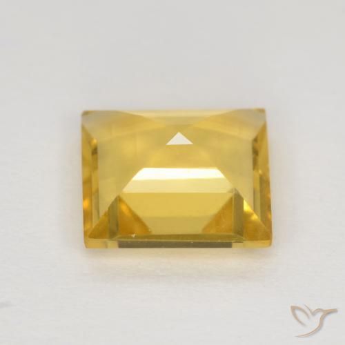 Citrine Gemstone in 8 x 8 mm (calibrated) Size for Sale, Citrine Stone in Golden Color