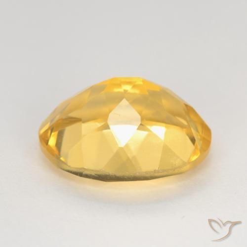 Citrine Gemstone in 11 x 9 mm (calibrated) Size for Sale, Citrine Stone in Medium Golden Color