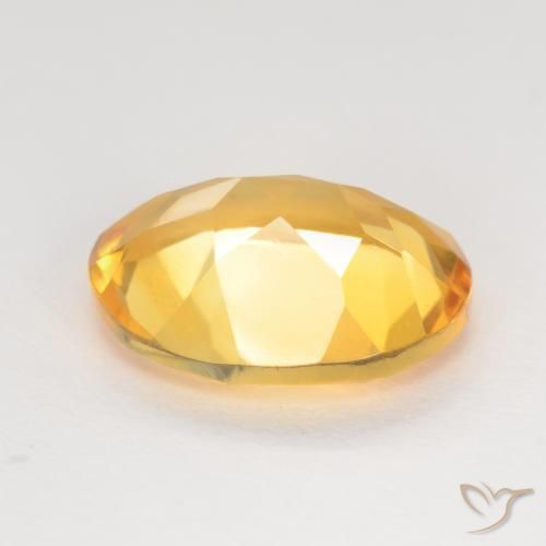 Citrine Gemstone in 11 x 9 mm (calibrated) Size for Sale, Citrine Stone in Deep Gold Color