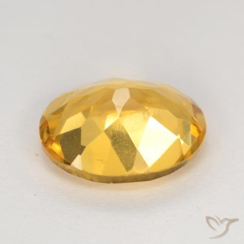 Citrine Gemstone in 11 x 9 mm (calibrated) Size for Sale, Citrine Stone in Golden Orange Color