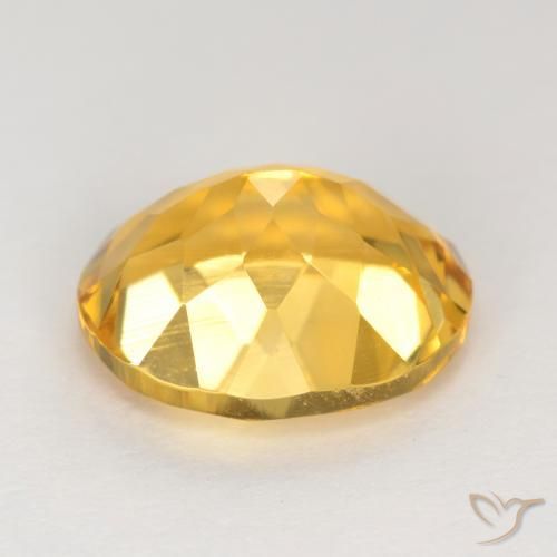 Citrine Gemstone in 11 x 9 mm (calibrated) Size for Sale, Citrine Stone in Medium Gold Color
