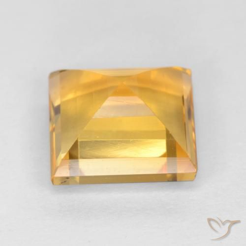 Citrine Gemstone in 8.7 x 8.6 mm Size for Sale, Citrine Stone in Golden Color