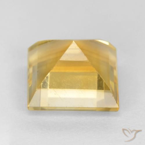 Citrine Gemstone in 9 x 9 mm (calibrated) Size for Sale, Citrine Stone in Golden Color