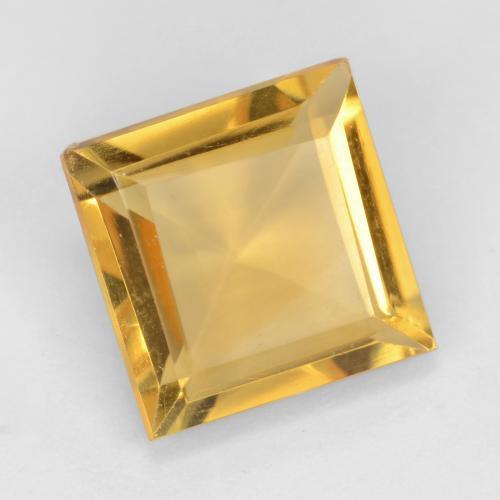 Dorado Citrina Gema - 3ct Forma cuadrada (ID: 546884)