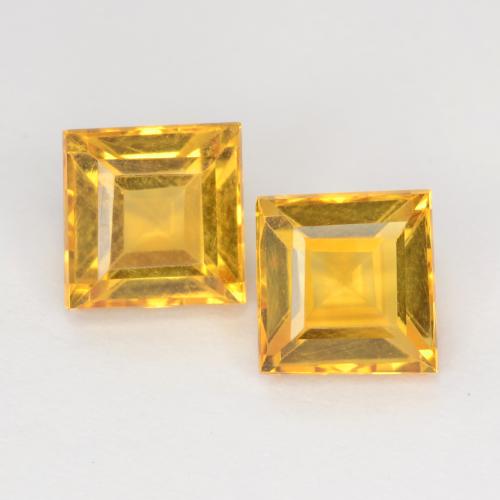 Bright Gold Citrin Edelstein - 1ct Carréschliff / Quadrat (ID: 547244)